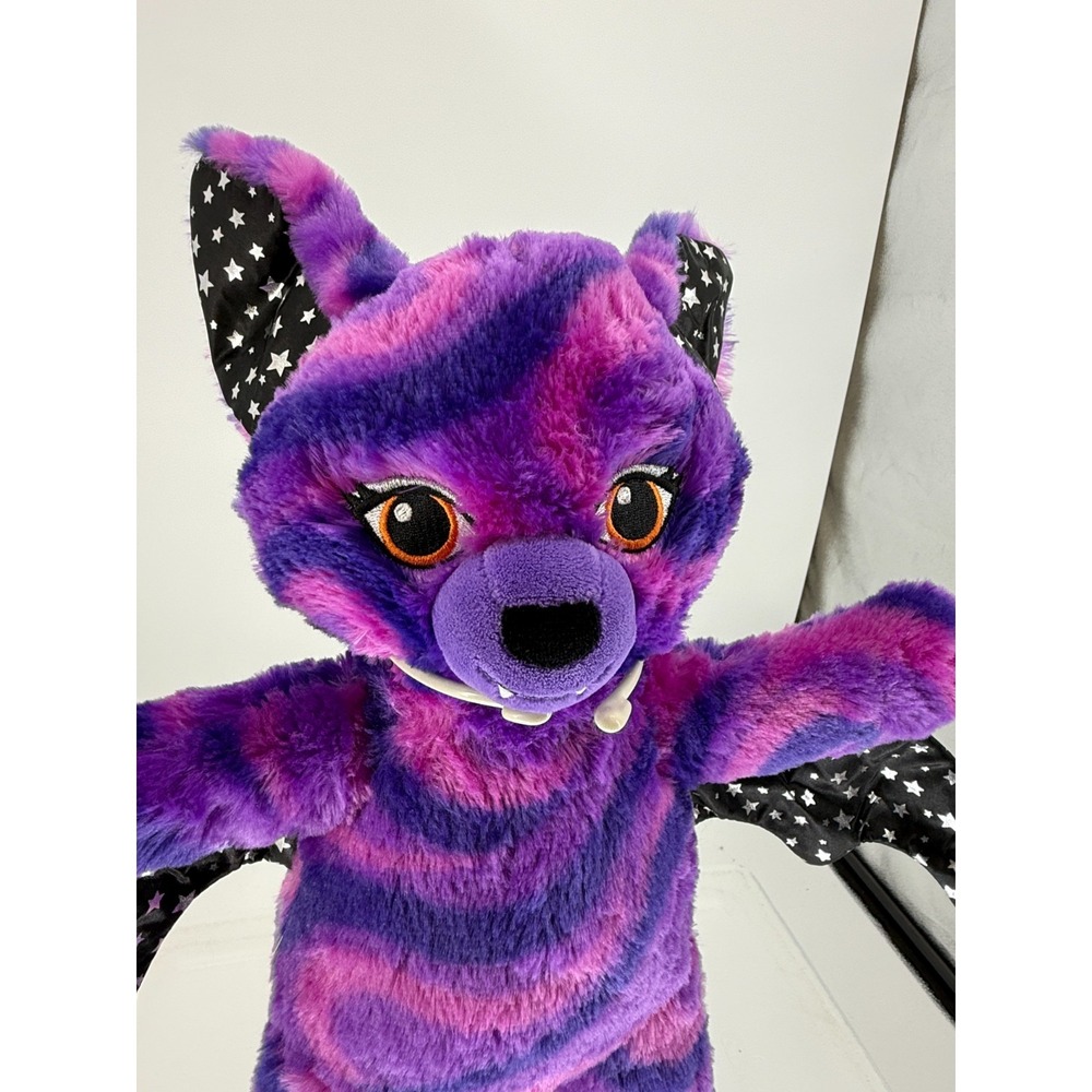 Build A Bear Purple Starry Night Vampire Bat 18" Retired Plush Stuffed Animal - Picture 3 of 5